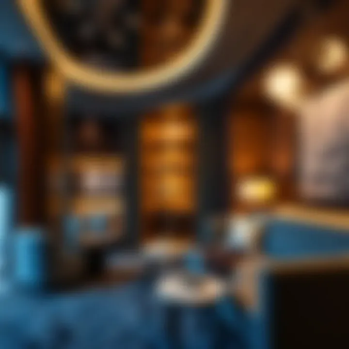 Opulent Interior Features and Amenities Interior design showcasing luxury amenities in the hotel