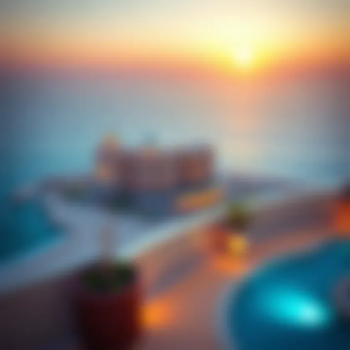 Breathtaking Beachfront Location Panoramic view of Jumeirah Beach showcasing the hotel