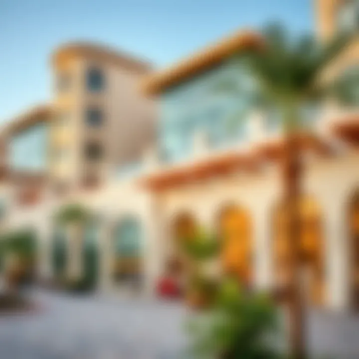 Modern Amenities and Lifestyle in Al Badaa Modern amenities in Al Badaa including shopping and dining areas