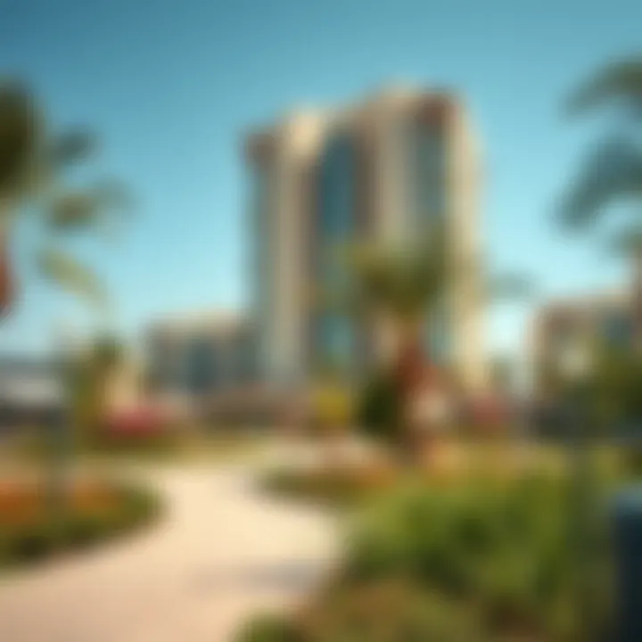 Community Park in Al Barsha 1 Vibrant community park in Al Barsha 1 filled with greenery