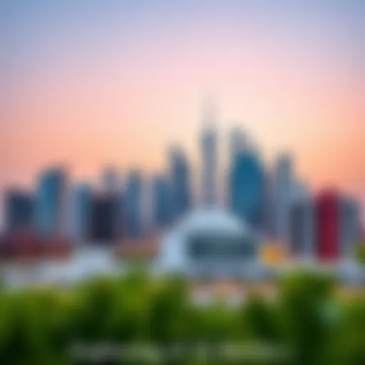 Skyline of Al Barsha 1 Stunning skyline view of Al Barsha 1 showcasing modern architecture