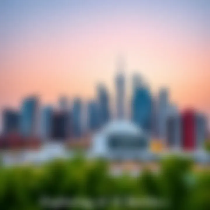 Skyline of Al Barsha 1 Stunning skyline view of Al Barsha 1 showcasing modern architecture