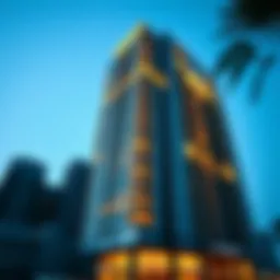 A modern skyscraper developed by Al Habtoor in Dubai
