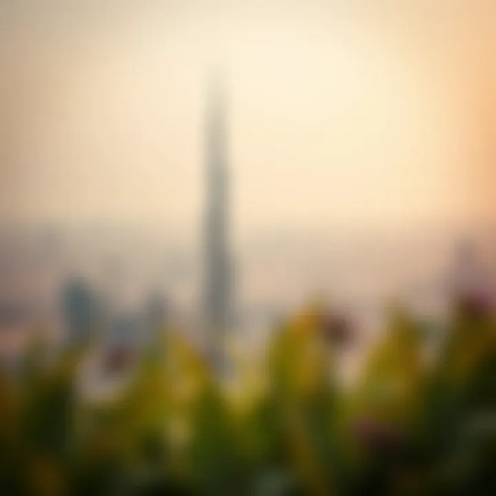 Surrounding landscape of Al Noor Tower, depicting its integration with urban development