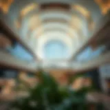 Modern Architecture of Al Taawun Mall Interior view of Al Taawun Mall showcasing its modern architecture and design