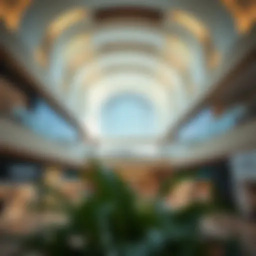 Modern Architecture of Al Taawun Mall Interior view of Al Taawun Mall showcasing its modern architecture and design