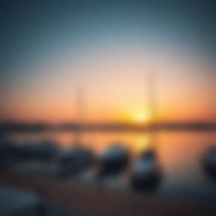 Stunning Sunset at Al Zarooni Marina Stunning view of Al Zarooni Marina at sunset