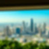 Panoramic View of International City Skyline Panoramic view of International City skyline