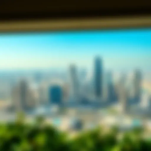 Panoramic View of International City Skyline Panoramic view of International City skyline