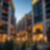 Modern Architecture in Oud Metha A modern apartment complex in Oud Metha showcasing architectural elegance