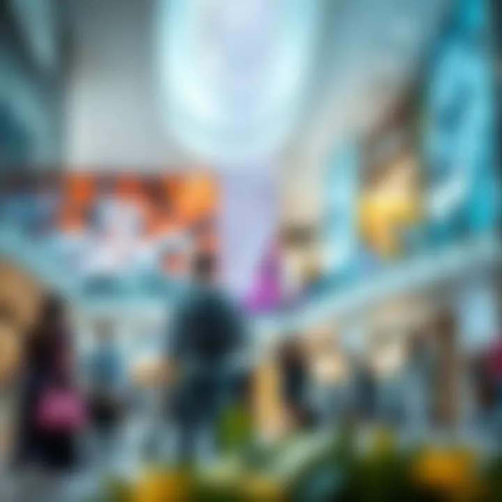 Visual representation of consumer engagement within Aster Ansar Mall
