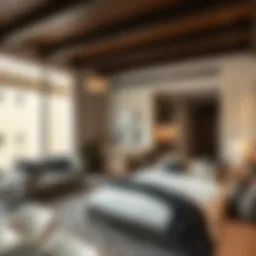 Modern living space in Jumeirah 3 showcasing bed space accommodation.