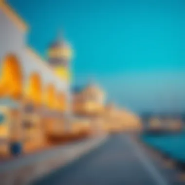 Architectural Marvels of Blue Waters Beach Architectural details of the iconic structures along Blue Waters Beach