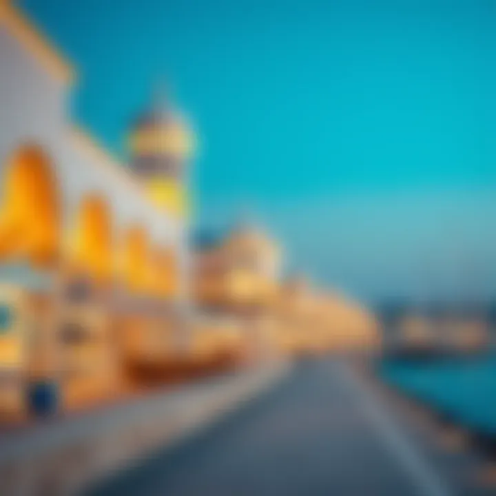 Architectural Marvels of Blue Waters Beach Architectural details of the iconic structures along Blue Waters Beach