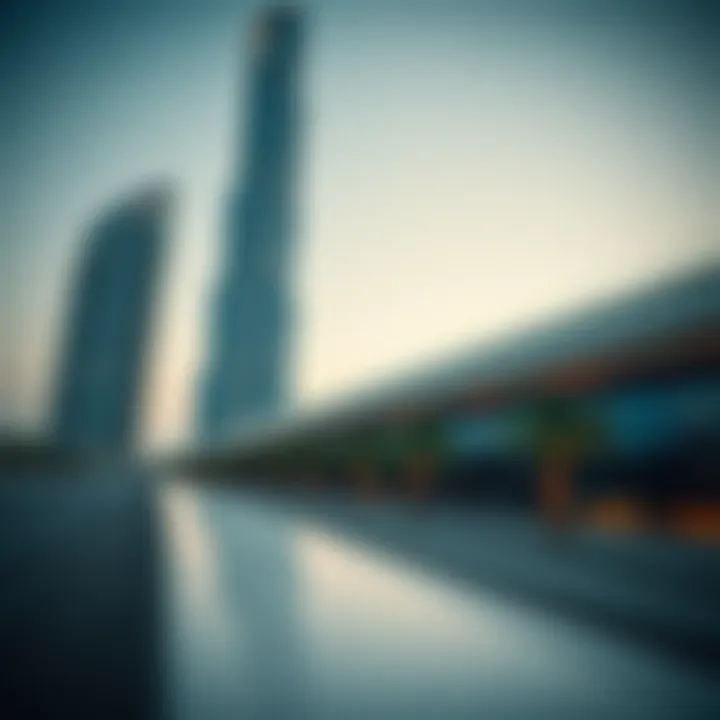 Architectural Details of Burj Al Nahda Architectural details showcasing the modern design of Burj Al Nahda