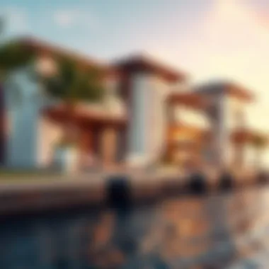 Architectural Marvels by the Waterway Architectural brilliance of a canal-side property in Dubai