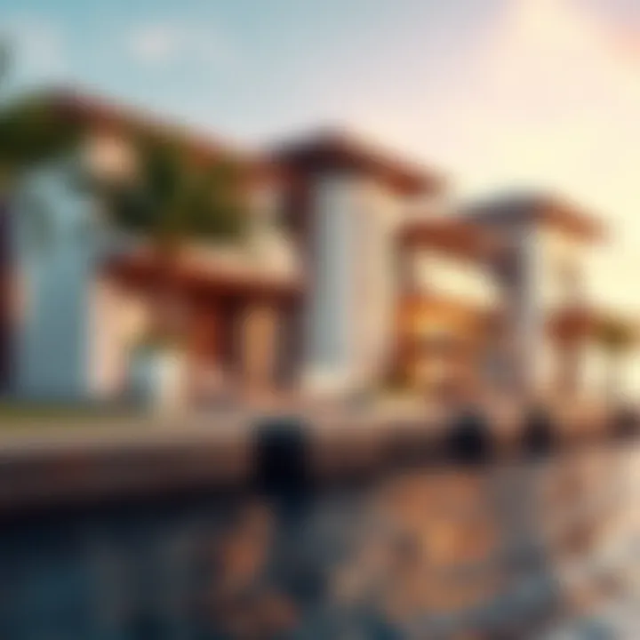 Architectural Marvels by the Waterway Architectural brilliance of a canal-side property in Dubai