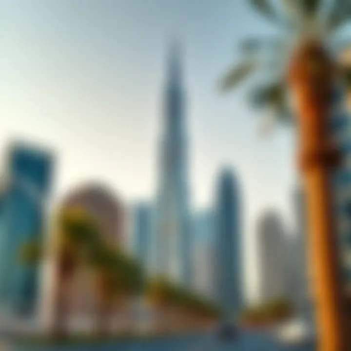 Citadel Tower in the Business Bay Skyline Business Bay skyline featuring Citadel Tower among other skyscrapers