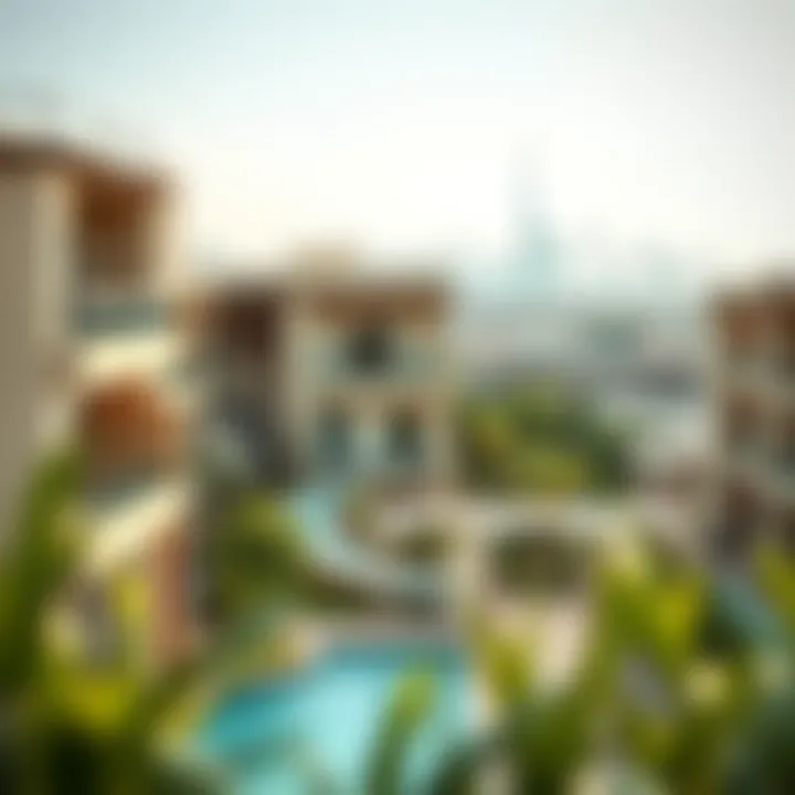 Stunning Views of Citadines Culture Village Stunning views of Citadines Culture Village against the Dubai skyline