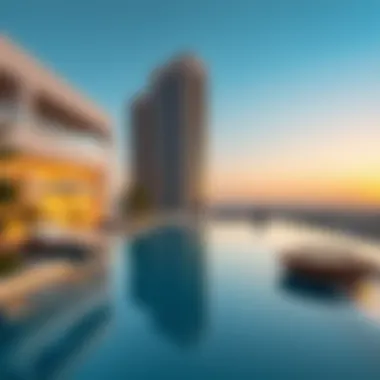 Amenities at Damac Bay 2 by Cavalli Stylish amenities such as infinity pool and spa at Damac Bay 2 reflecting luxury lifestyle