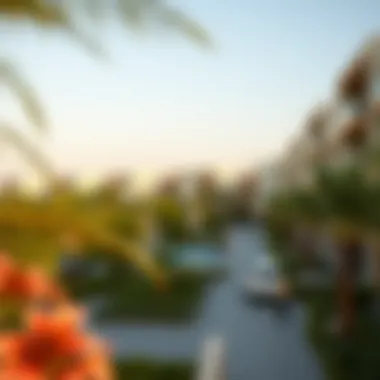 Community Surrounding Damac Bay 2 Vibrant community atmosphere surrounding Damac Bay 2 with lush greenery and leisure spaces