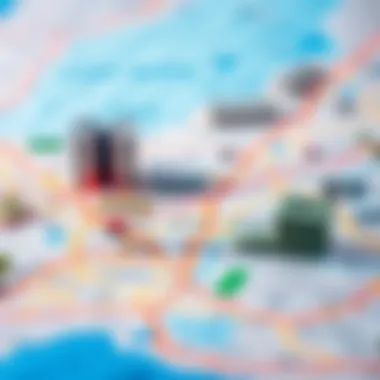 Map highlighting Dana Road's strategic location
