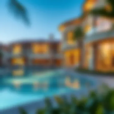 Luxurious Dubai Property Architectural visualization of a luxurious property in Dubai