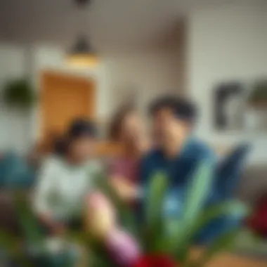 Family Thriving in Their New Home Family enjoying a new home offered by Danube Properties