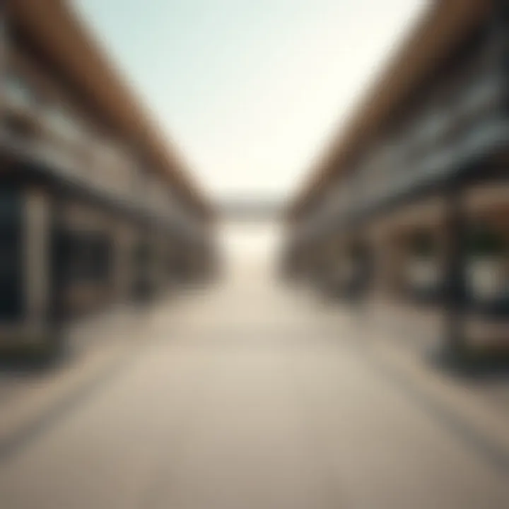 Architectural Marvel of Deira Island Beach Architectural design of Deira Island's beachfront