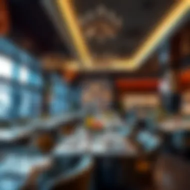 Elegance and Ambiance of Local Dining Establishments An elegant interior of a popular restaurant with unique decor