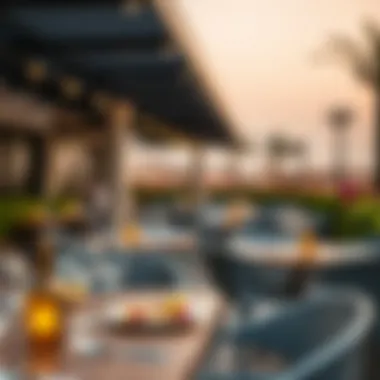 Outdoor Dining Experience in Damac Hills 2 A vibrant outdoor dining setting showcasing diverse cuisines