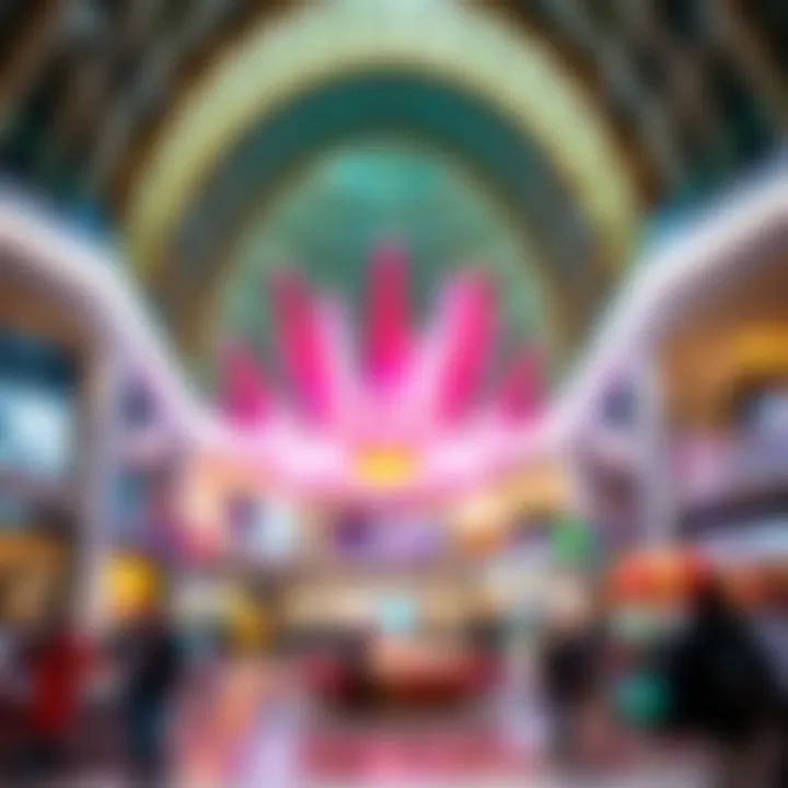 Vibrant entertainment options available at Dubai Mall.