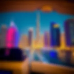 Scenic view of Dubai Marina from the RTA boat ride