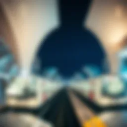 Dubai Metro station showcasing modern architecture