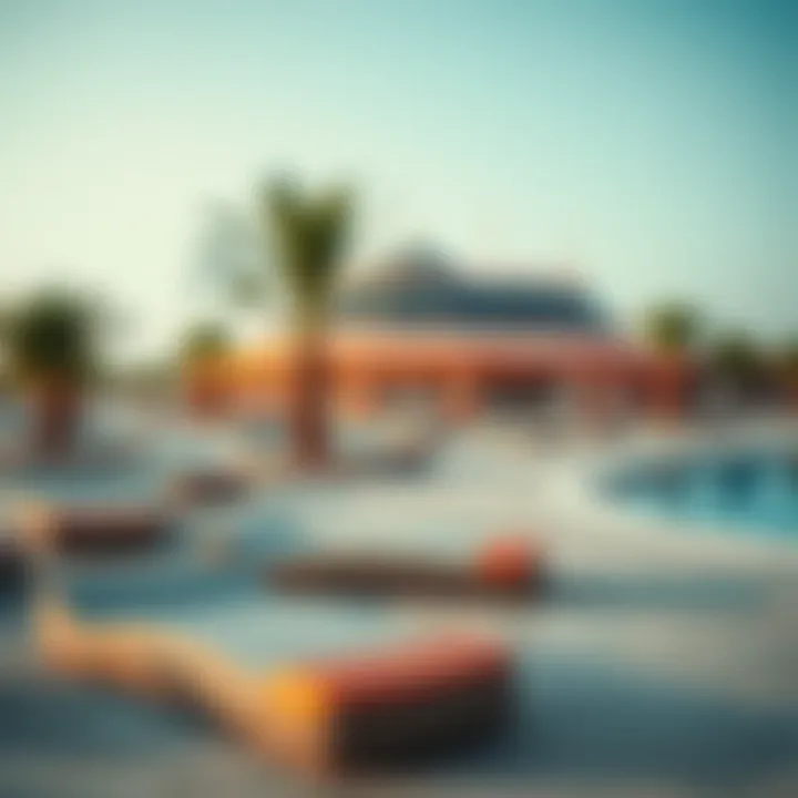 Amenities available at Dubai's Ladies Beach, highlighting relaxation areas