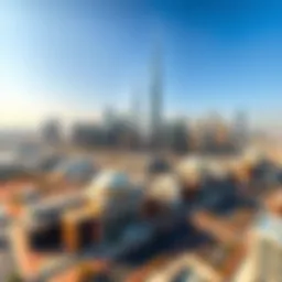 Aerial view of Dubai's skyline showcasing modern architecture