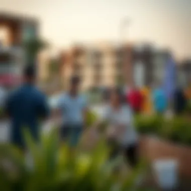 Vibrant Lifestyle in Emaar South Urbana Vibrant lifestyle and community interactions at Emaar South Urbana
