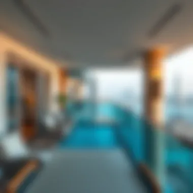 Breathtaking Balcony Views in Dubai Stunning view from a balcony of a luxury vacation property