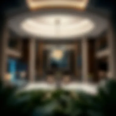 Elegant Lobby of Exchange Tower Luxurious lobby area within Exchange Tower highlighting its elegance