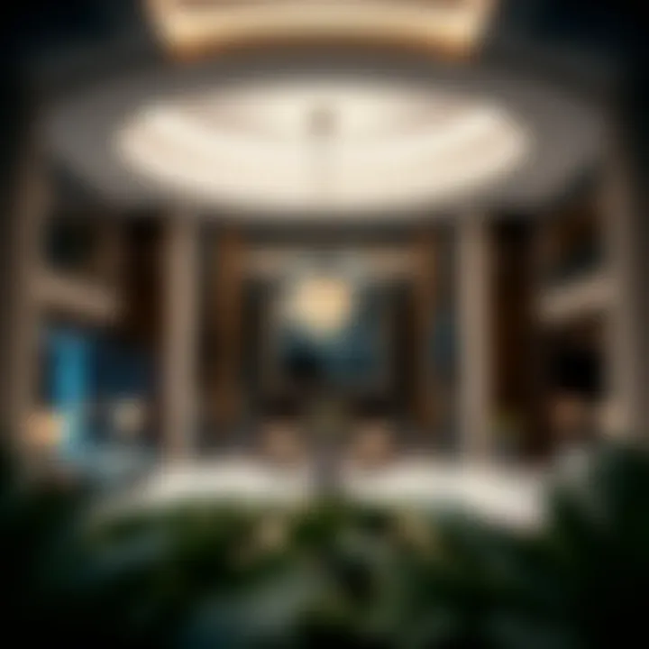 Elegant Lobby of Exchange Tower Luxurious lobby area within Exchange Tower highlighting its elegance