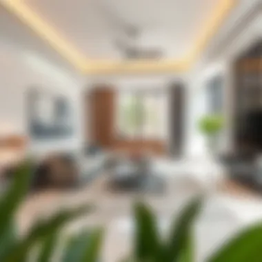 Spacious Living Area in Modern Family Apartment Modern family apartment showcasing spacious living area