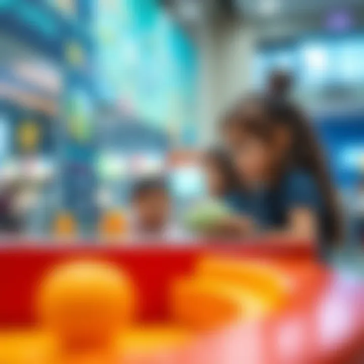 Interactive Learning Experiences for Kids Children engaging with interactive exhibits in a learning center