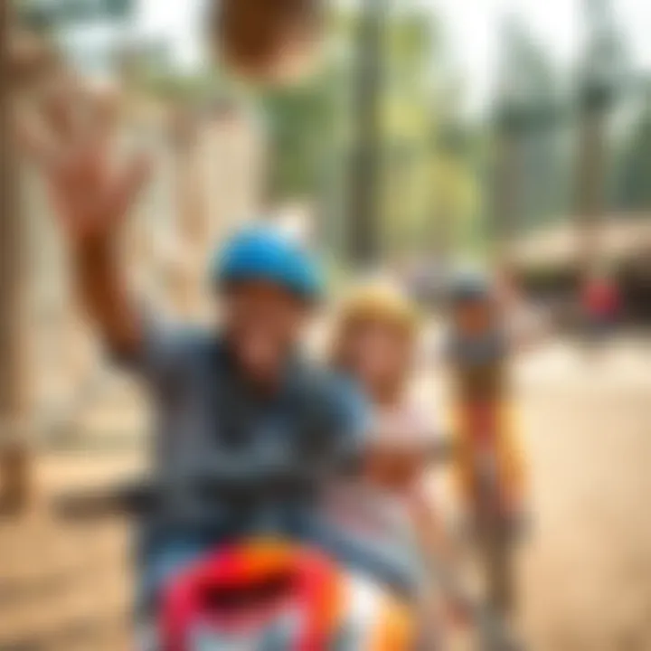 Outdoor Adventures for Family Bonding Family enjoying a fun day at an outdoor adventure park