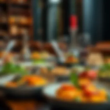 Exploration of Global Flavors A diverse selection of dishes representing global cuisine