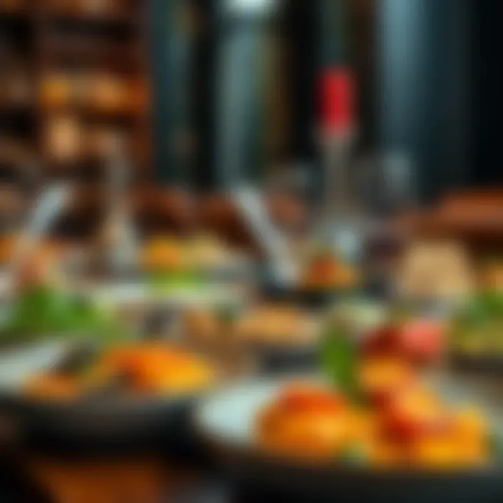 Exploration of Global Flavors A diverse selection of dishes representing global cuisine