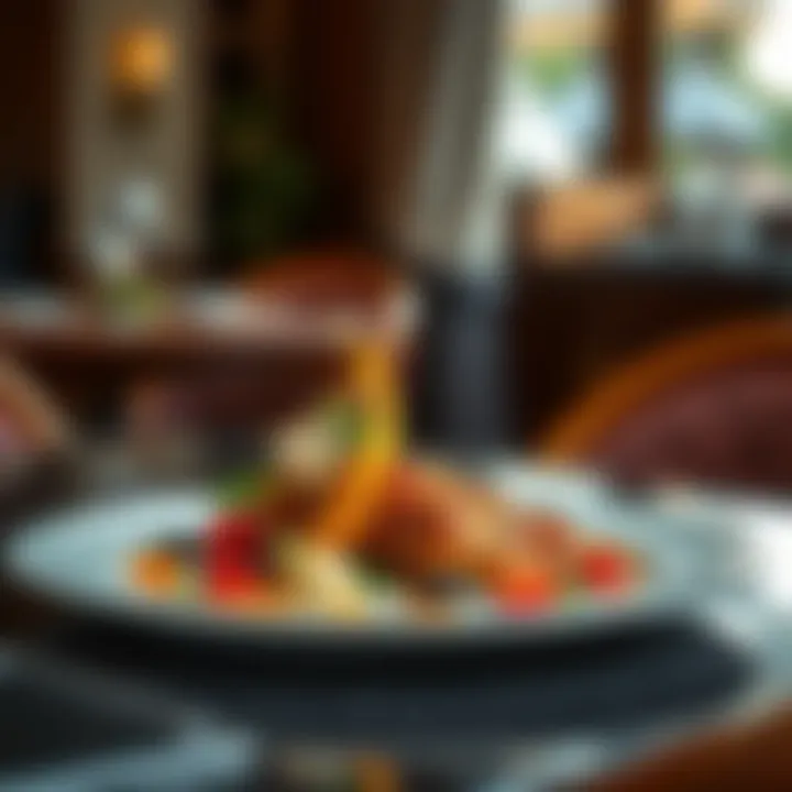 Culinary Artistry on a Plate A beautifully plated gourmet dish showcasing culinary artistry