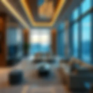 Luxury Living in Dubai: A Glimpse Inside Luxurious interior of a modern Dubai apartment