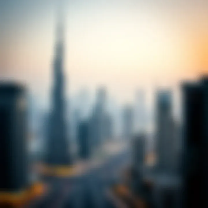 Dubai's Iconic Skyline and Real Estate Landscape Stunning skyline view of Dubai with iconic architecture