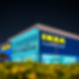 IKEA store facade in Dubai showcasing modern architecture