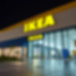 IKEA store exterior showcasing modern architecture